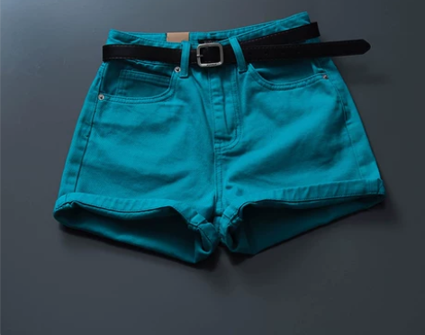 香港潮牌2021夏新品欧货韩版糖果色彩色牛...