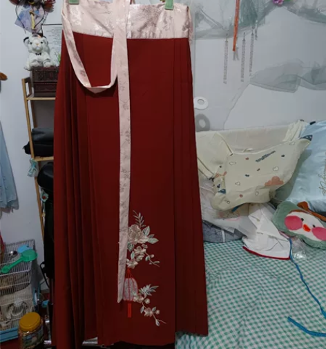 暗香原创汉服女绣花对襟上襦吊带一片式下裙古...
