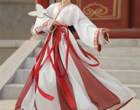 魏晋风汉服女古装春夏季齐腰襦裙中国风交领日...