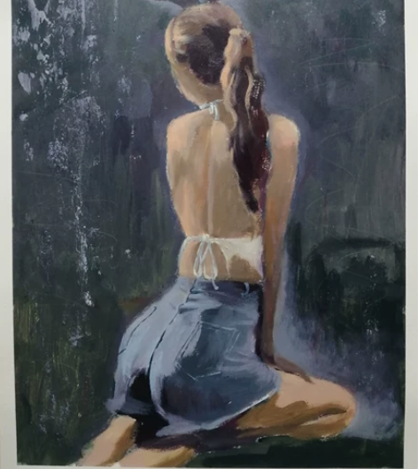 兔年原创纸本丙烯画，四开大小，55x39c...