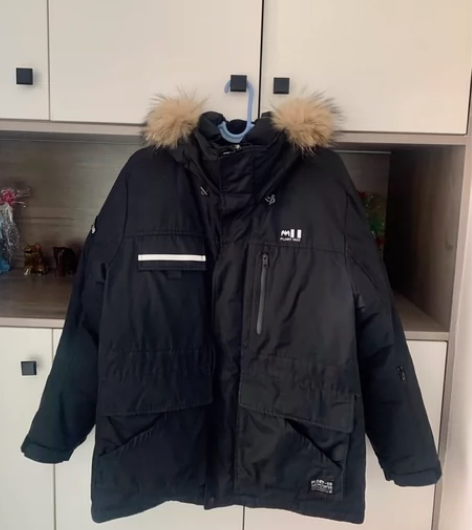 男士冬季PLORY白鸭绒羽绒服 纯黑派克羽...