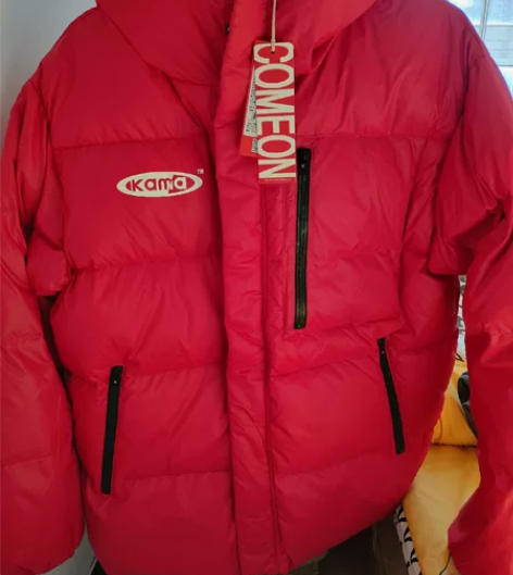 全新卡玛羽绒服外套男带帽，170码数，衣服...