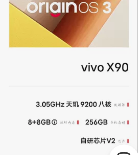 vivoX90，8+256，冰蓝色，在保激...