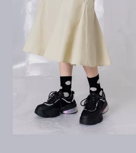 MIO米奥女鞋2021秋季新品圆头厚底老爹...