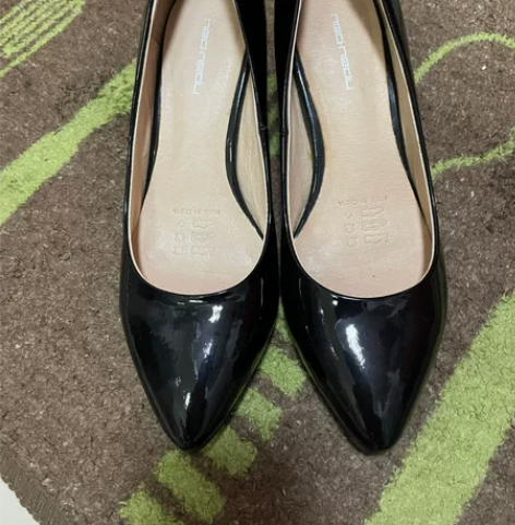 热风 女鞋 单鞋 高跟鞋 全新 漆皮黑 3...