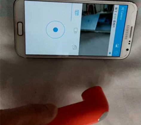 HTC Re运动相机,橙红小水管 app连...