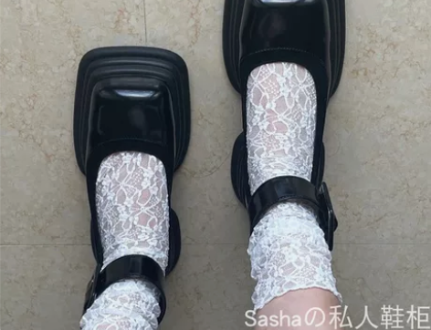 【博主闲置】日系玛丽珍鞋女春夏新款方头松糕...