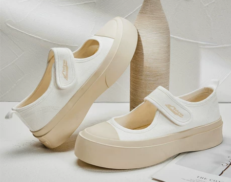 飞跃馒头鞋2022夏季新款透气厚底松糕鞋玛...