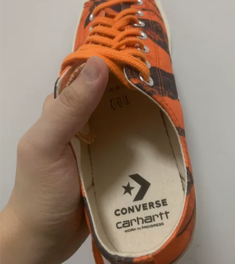 匡威XCARHARTT联名帆布鞋，9.5码...