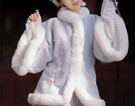 明制汉服冬全套过年拜年服三件套女中国风秋古...