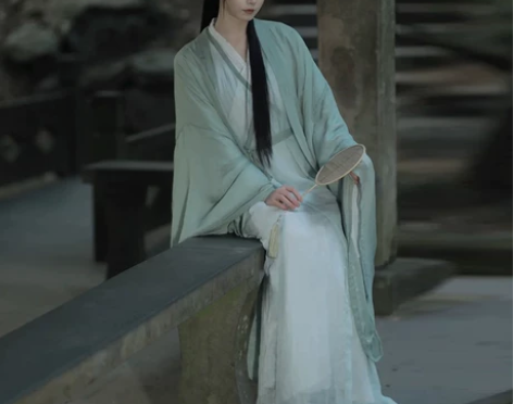 直裾汉服女冬季上班穿古装魏晋古风飘逸改良广...