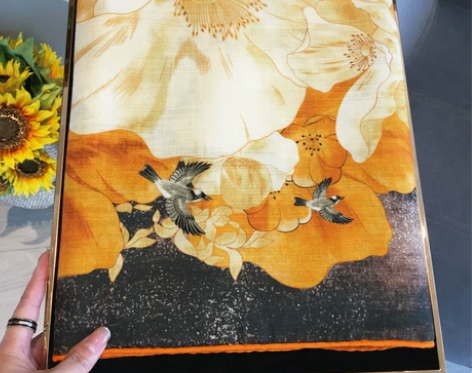 生如夏花双面双色真丝羊毛大方巾秋冬保暖薄款...
