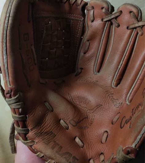 日本Atlas牛皮棒球手套G-500保存完...