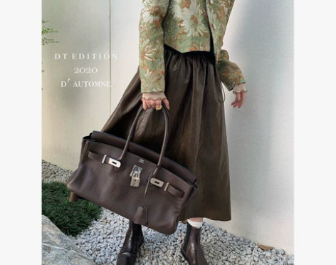 量訫 半身裙中长款显瘦气质韩版百搭设计感小...