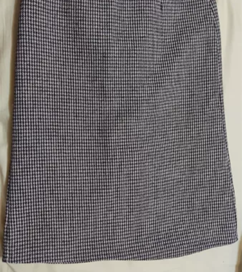 千鸟格中裙 腰围68 裙长66 几乎全新 ...