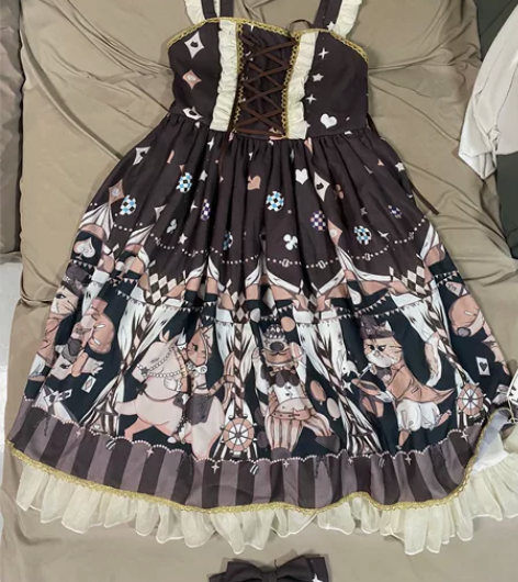 换帖  猫咪马戏团 咖色 M码 mumu家...