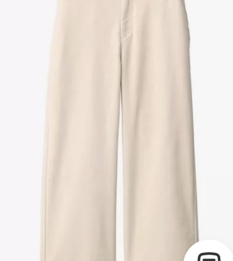 MUJI无印良品女式弹力灯芯绒宽版裤休闲裤...