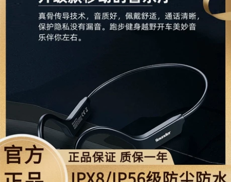 Soundr-x4s 骨传导运动耳机 前女...