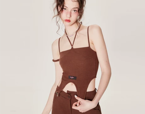 Dollbe 性感 露肩挂脖吊带背心女辣妹...