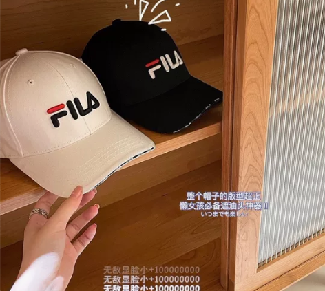 全新 高品质斐乐同款刺绣经典棒球帽男女同款...