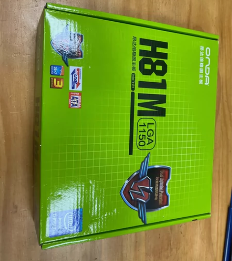 关联华硕技嘉昂达H81m台式机主板,全新未...