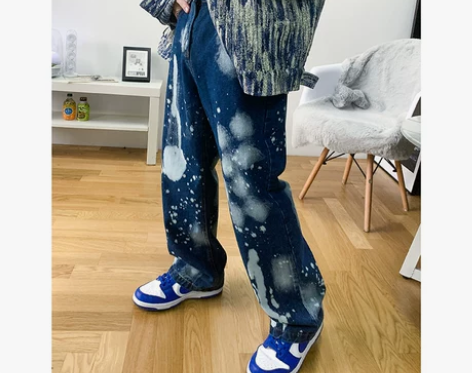 WWSZLAB 春季牛仔裤男士日潮嘻哈宽松...