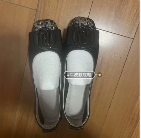 全新纯牛皮软底鞋，可送妈妈， 非常舒服，原...