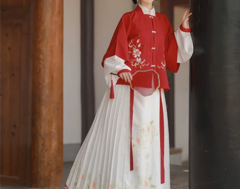 明制汉服女中国风古装春秋正品原创月华清改良...