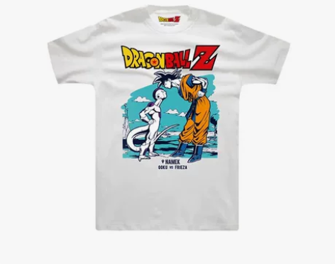 七龙珠T恤正版 悟空vs弗利萨 基纽特攻队...