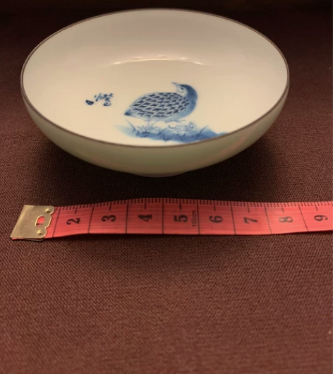 景德镇匠人窑玉青花手绘茶杯 大师签名,手绘...