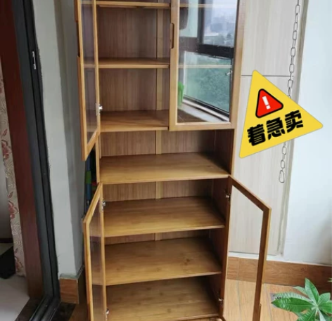 低价出】书架置物架简易落地多层儿童收纳书柜...