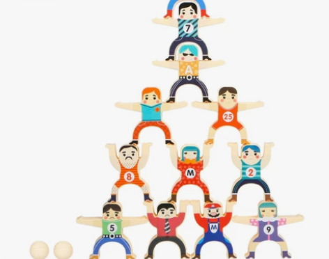 婴童玩具早教益智训练平衡大力士叠叠乐12人...