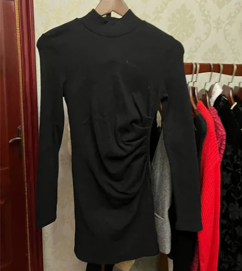 55包邮！半高领加绒收腰显瘦包臀裙！ 感兴...