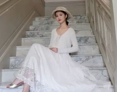 TAIYANG独家自制 夏装连衣裙女蕾丝大...