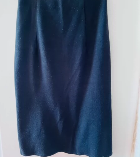 黑色秋冬针织半裙直筒裙一步裙职场必备百搭优...