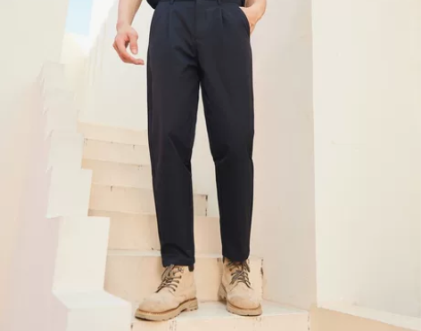森马休闲裤男2022秋季新款男士商务直筒小...