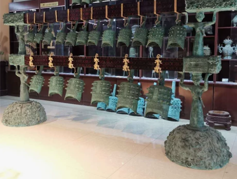 编钟乐器可演奏铜摆件仿古影视道具铜装饰曾