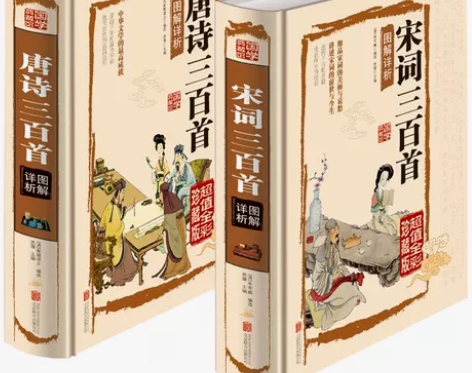 儿童三百国学经典书籍全套2册完整版 唐诗三...