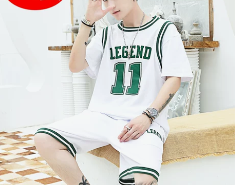 夏季青少年短袖t恤男球衣大童初中高中学生帅...