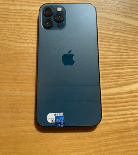 实拍 苹果12pro128 蓝色 全原 电...