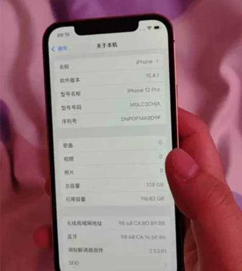 型号:苹果12pro国行 配置:128内存...