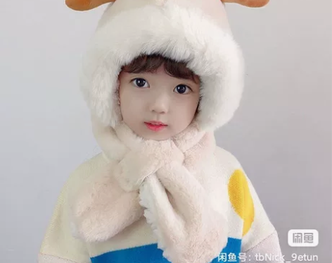 宝宝帽子冬季加厚毛绒帽婴幼儿可爱耳朵超萌保...