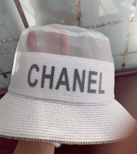 小香帽子白色草帽夏季遮阳帽 是编织的那种草...