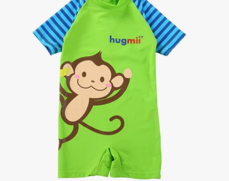【520价】hugmii儿童泳衣连体男童宝...