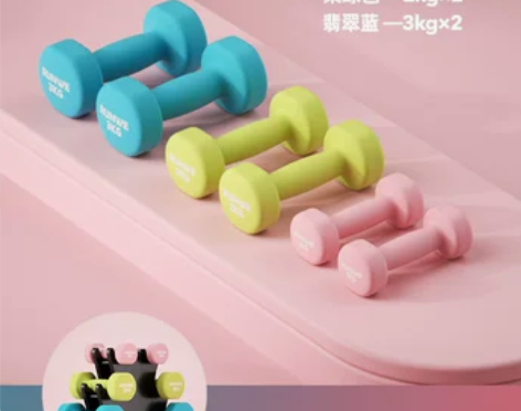 朗威哑铃一套三组（1kg*2，2kg*2，...