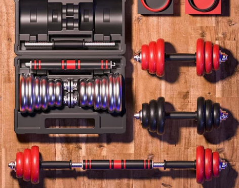 【风尚价】朗威哑铃 男士健身 电镀20公斤...