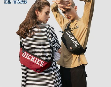 Dickies潮牌斜挎包男士腰包大学生潮流...