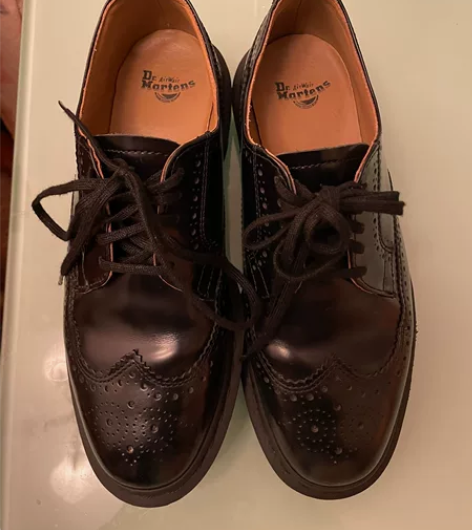 dr.martens 39码 布洛克雕花皮...