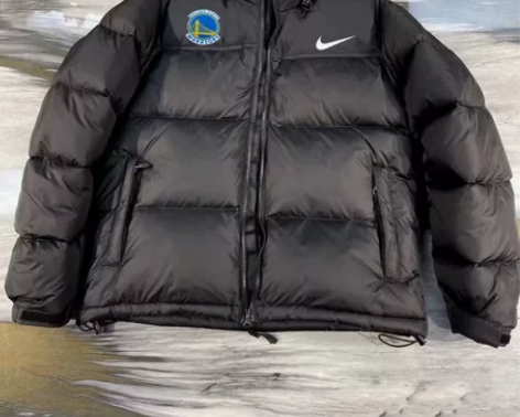 285【90白鸭绒NIKE联名NBA勇士队...