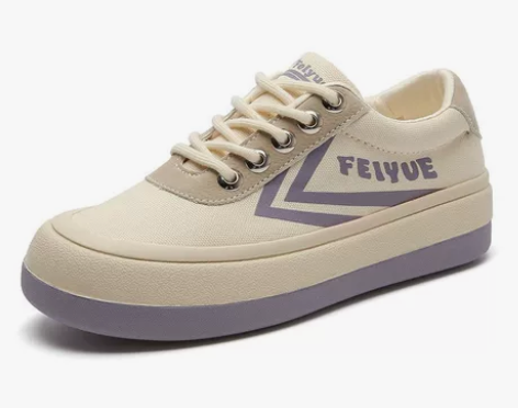 飞跃帆布鞋馒头鞋 米紫色 37码 同款买了...
